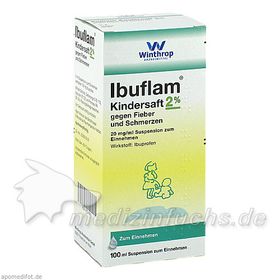 Ibuflam Kindersaft 2% gegen Fieber und Schmerzen, 100 ML – PZN 9731722 из Германии