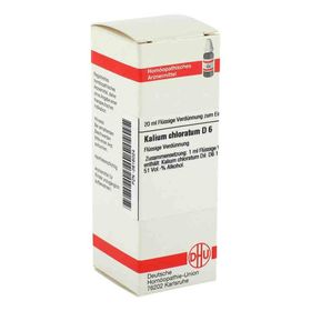 Kalium Chloratum D 6 Dilution (20 ml) – PZN 2616024 из Германии