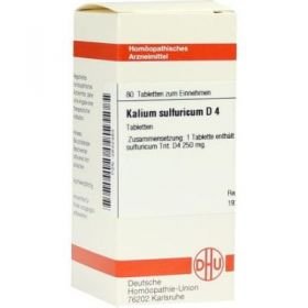 Kalium Sulfuricum D 4 Tabletten (80 stk) – PZN 2632483 из Германии