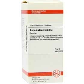 Kalium Chloratum D 3 Tabletten (200 stk) – PZN 2925535 из Германии