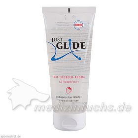 JUST GLIDE med. Gleitgel Erdbeer, 200 ML – PZN 10227414 из Германии