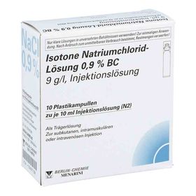 Isotone Nacl Lösung 0.9% Bc Plastik amp.inj.-lsg. (10X10 ml) – PZN 10407139 из Германии