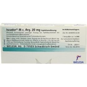 Iscador M c. Arg. 20 mg, 7X1 ML – PZN 1385628 из Германии