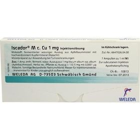 Iscador M c. Cu 1mg, 7X1 ML – PZN 1385700 из Германии