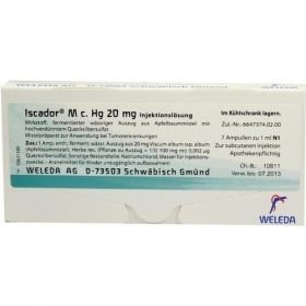 Iscador M c. Hg 20mg, 7X1 ML – PZN 1385752 из Германии