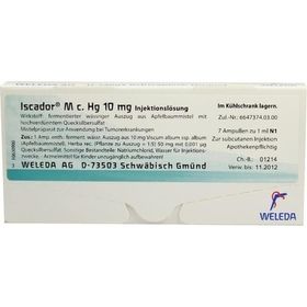 Iscador M c. Hg 10mg, 7X1 ML – PZN 1385769 из Германии
