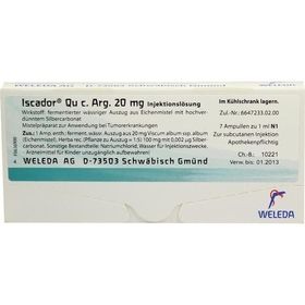 Iscador Qu c. Arg. 20mg, 7X1 ML – PZN 1386148 из Германии
