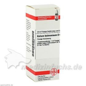KALIUM BICHROM D 6, 20 ML – PZN 1774809 из Германии