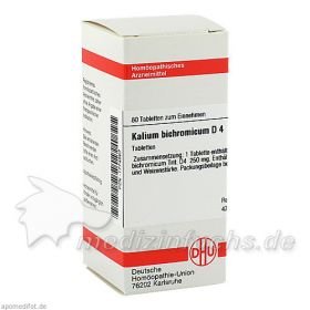 KALIUM BICHROM D 4, 80 ST – PZN 1774867 из Германии