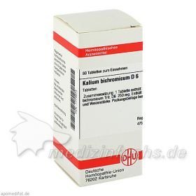 KALIUM BICHROM D 6, 80 ST – PZN 1774873 из Германии