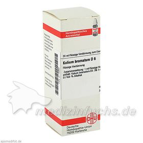KALIUM BROMAT D 6, 20 ML – PZN 2115983 из Германии