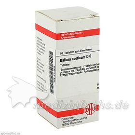KALIUM ACET D 6, 80 ST – PZN 2118846 из Германии