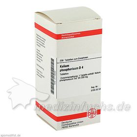 KALIUM PHOS D 4, 200 ST – PZN 2119030 из Германии