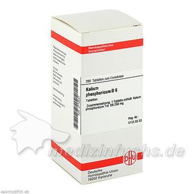 KALIUM PHOS D 6, 200 ST – PZN 2119047 из Германии