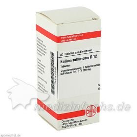 KALIUM SULFURICUM D12, 80 ST – PZN 2119165 из Германии