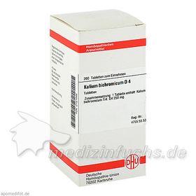 KALIUM BICHROM D 4, 200 ST – PZN 2121446 из Германии