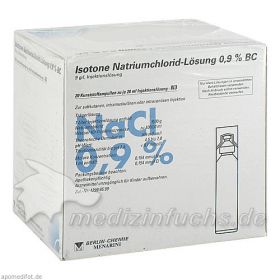 Isotone NaCl Lösung 0.9% BC Plast, 20X20 ML – PZN 2337181 из Германии
