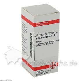 KALIUM SULFURICUM D 6, 80 ST – PZN 2632508 из Германии