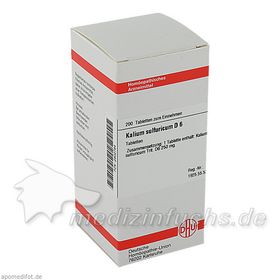 KALIUM SULFURICUM D 6, 200 ST – PZN 2802784 из Германии