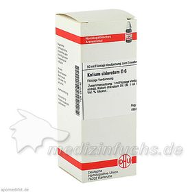 KALIUM CHLORAT D 6, 50 ML – PZN 2810192 из Германии