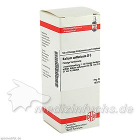 KALIUM SULFURICUM D 6, 50 ML – PZN 2925682 из Германии