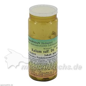 Kalium sulfuricum D 6 Schüssler Nr.6 handverrieb., 80 ST – PZN 3632019 из Германии