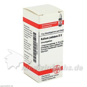 KALIUM JODAT D 3, 10 G – PZN 4222973 из Германии