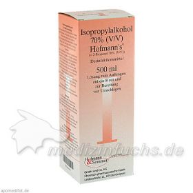 Isopropylalkohol 70% Hofmann's, 500 ML – PZN 691079 из Германии