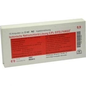 Isotonische Natriumchlorid-Lösung 0.9% EIFELFANGO, 10X2 ML – PZN 874064 из Германии