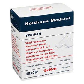 Kompressen Ypsisan 10x10cm steril (25X2 stk) – PZN 3146796 из Германии