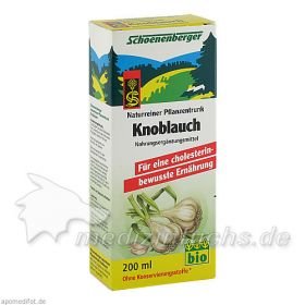 KNOBLAUCH NATURREINER PFLANZENTR. SCHOENENBERGER, 200 ML – PZN 1159487 из Германии