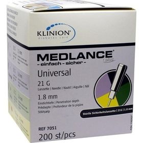 KLINION Medlance plus Universal Lanzetten 21 G, 200 ST – PZN 1162437 из Германии