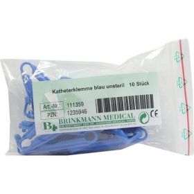 Katheterklemme Blau unsteril, 10 ST – PZN 1235946 из Германии