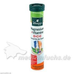KNEIPP Magnesium + Vitamine Brausetabletten, 20 ST – PZN 2565930 из Германии