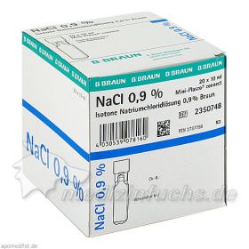 Kochsalzlösung 0.9% Mini-Plasco connect, 20X10 ML – PZN 2737756 из Германии