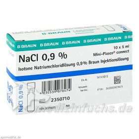 Kochsalzlösung 0.9% Mini-Plasco connect, 10X5 ML – PZN 3079870 из Германии