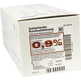 KOCHSALZ 0.9% ISOTON FREKA, 10X50 ML – PZN 3236358 из Германии