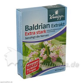 KNEIPP Baldrian Extrakt extra stark, 40 ST – PZN 4097717 из Германии