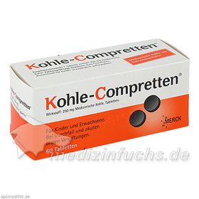 KOHLE COMPRETTEN, 60 ST – PZN 4420093 из Германии