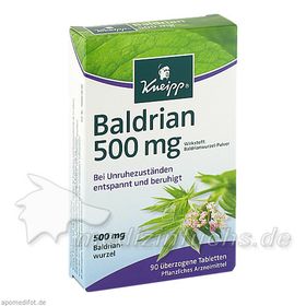 KNEIPP Baldrian 500, 90 ST – PZN 563513 из Германии
