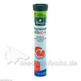 Kneipp Magnesium 400 + C + E, 15 ST – PZN 6089449 из Германии