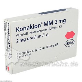 Konakion MM 2mg, 5 ST – PZN 7125006 из Германии