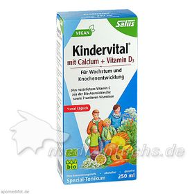 Kindervital mit Calcium + D3 Tonikum bio Salus, 250 ML – PZN 7386876 из Германии