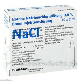 KOCHSALZ 0.9% ISOTON, 10X2 ML – PZN 808558 из Германии