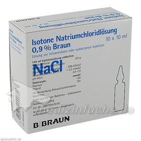 KOCHSALZ 0.9% ISOTON, 10X10 ML – PZN 808630 из Германии