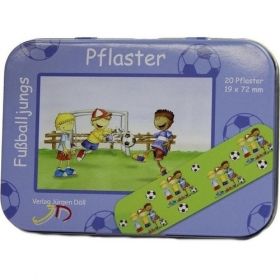 KINDERPFLASTER FUSSBALLJUNGS - DOSE, 20 ST – PZN 9078096 из Германии
