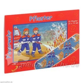 KINDERPFLASTER FEUERWEHR - BRIEFCHEN, 10 ST – PZN 9078311 из Германии
