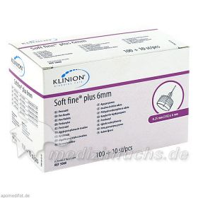 Klinion Soft fine plus 6mm 31G (0.25mm), 110 ST – PZN 9166245 из Германии