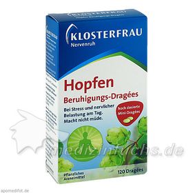 Klosterfrau Hopfen Beruhigungs-Dragees Nervenruh, 120 ST – PZN 9287575 из Германии