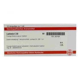 Lachesis C 30 Ampullen (10X1 ml) – PZN 2827494 из Германии